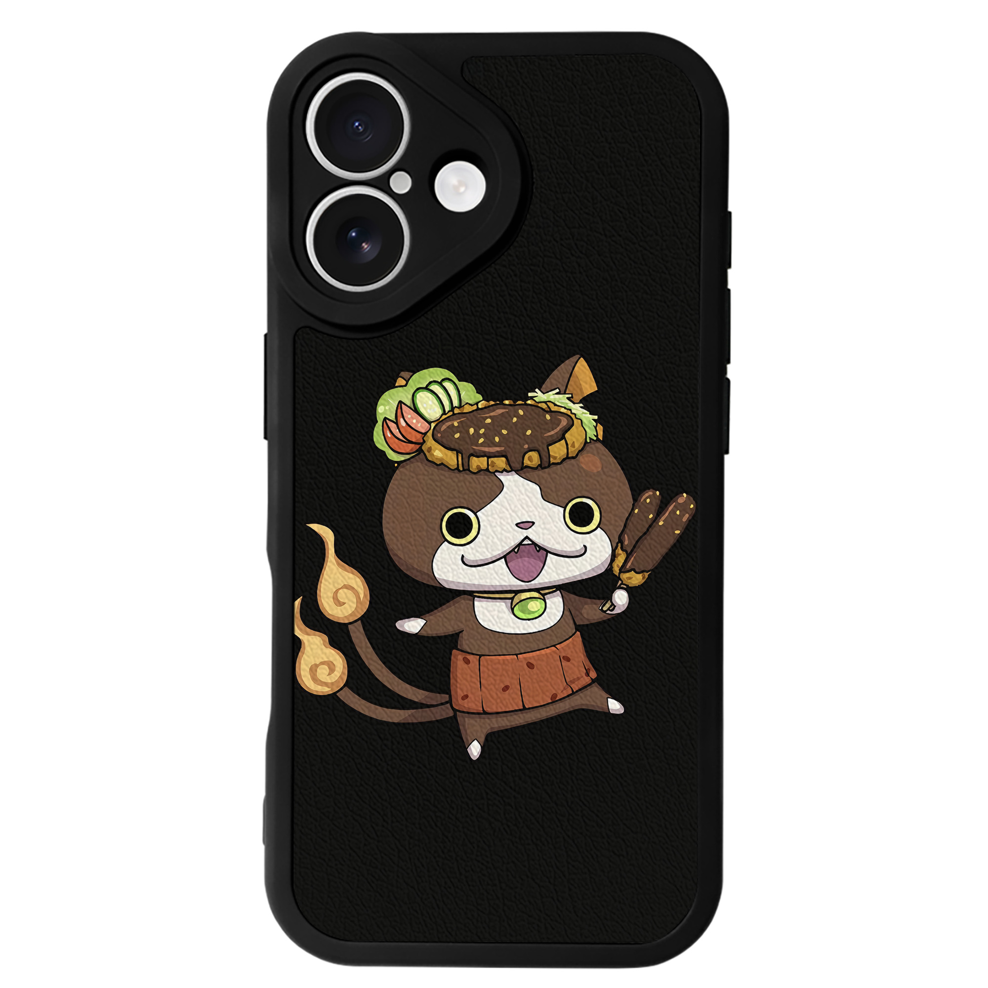 （画像用） 妖怪ウォッチ Yo-kai Watch 【iPhone 16シリーズ対応】シリコンスマホケース（レザー調） 材質：シリコン